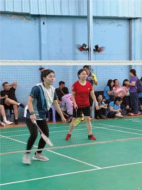 Trường THCS Hùng Vương tham gia Đại Hội TDTT Phường Phú Thạnh lần I năm 2025 môn Cầu Lông